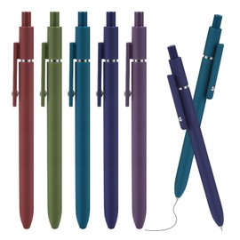 ENOMY Ballpoint Pen Vintage Color Pens for Students, Teacher, Office, College 5PC