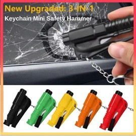 Unbranded Purple 3-in-One Safety Keychain Car Window Glass Breaker/Seatbe