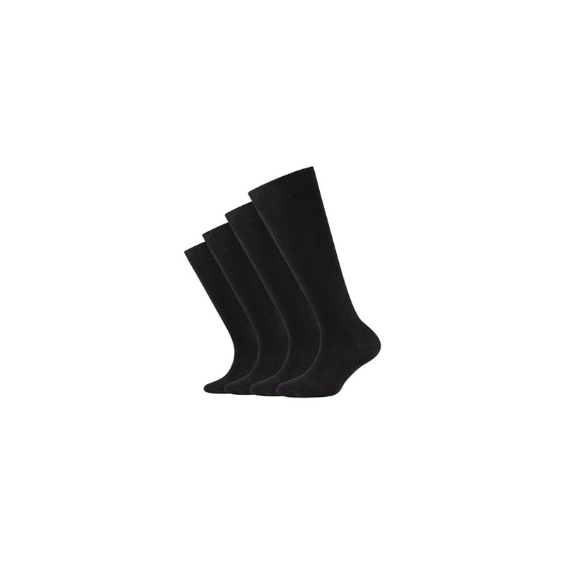 Camano Children's Knee Socks Pack of 4, black
