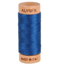 Aurifil Cotton Mako Thread 80W Medium Delft Blue