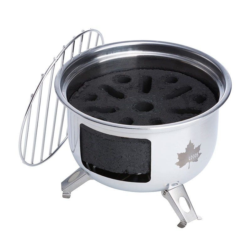 Logos 81062820 Mini Bonfire Stove, Silver (When Assembled) (Approx.) Width