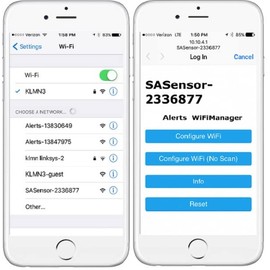 Water and Temperature Alert with Text Message and Email Notifications, Dual sensors