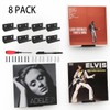 Black Vinyl Record Shelf Wall Mount 8 Pack,Acrylic Album Record