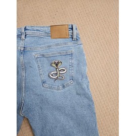 3.5" Embroidered Snake Iron On Patch | Decorative Snake Aztec Reptile Morale Serpent Applique Iron On/Sew On Patches for Clothing, Hats, Jackets, Clothes, Backpacks, Holes