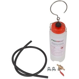 MOTO4U Auxiliary Gas Fuel Tank Universal Motorcycle Gas Tank Repair Tool Kit Auxiliary Fuel Tank 500ML with Fuel Hose,Cut Off Valve and Lid with Air Outlet