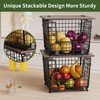 GGIU Wire Storage Basket For Kitchen Pantry and Counter -