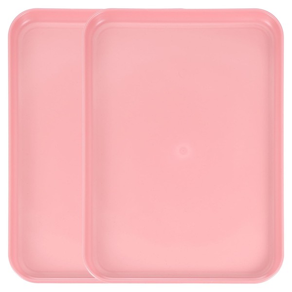 uxcell 2Pcs Plastic Serving Trays, 12.2 x 8.7 Inch Rectangle