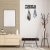 Decorative Towel Rack 4 Hooks Wooden Towels Holder for Bathroom
