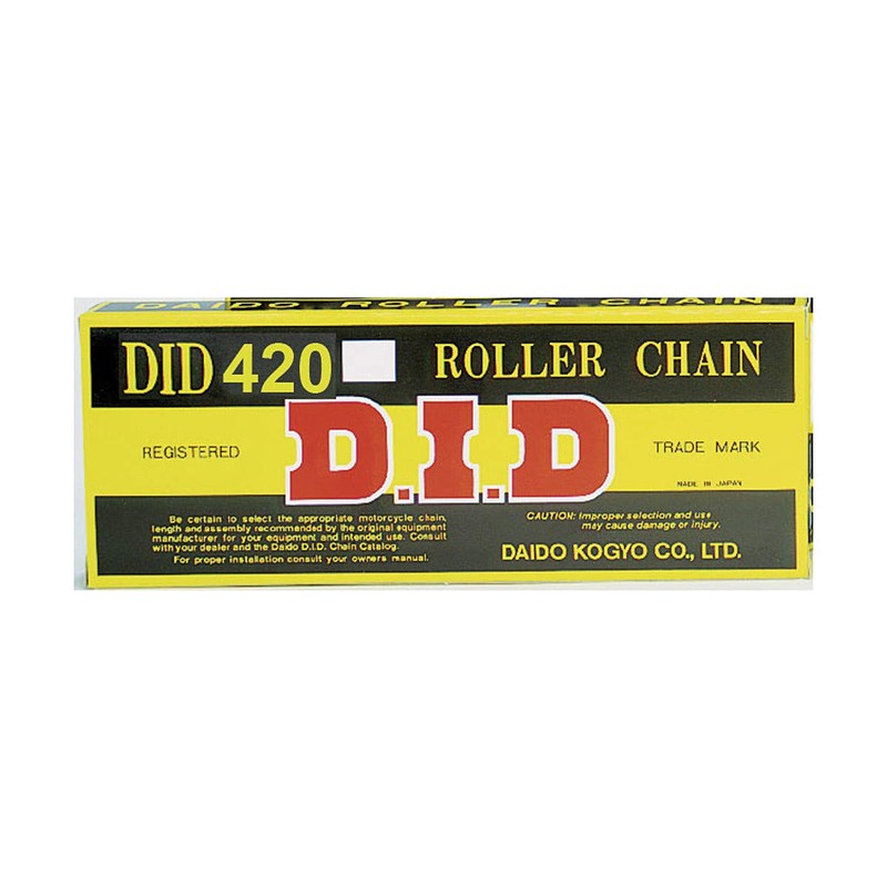 DID Chain 420 D, 120 Links (Standard), Open with Clip
