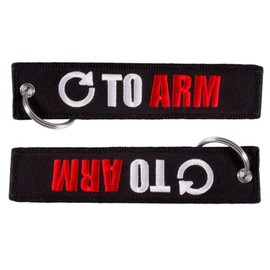 TURN RIGHT TO ARM Weapon Arms Death Danger Race Sport Racing Motorcycle Motorbike Biking Biker Ride Riding Car Dirtbike Motor Vehicle Motorcycling Club Keychain Key Tag Chain Fob Ring, Mixed, 5.1 x