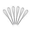 8 inch Mini Wire Whisk 6 Pack - Stainless Steel