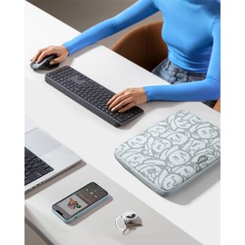 tomtoc 360 Protective Laptop Sleeve for 14-inch MacBook Pro M4/M3/M2/M1 Pro/Max A3112 A3401 A3185 A2992 A2918 A2779 2024-2021, Water-Resistant Case Bag with Accessory Pocket for 13.8 Surface Laptop 7