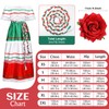 Riyiper Traditional Mexican Dress for Women Fiesta Senorita Costume Spanish