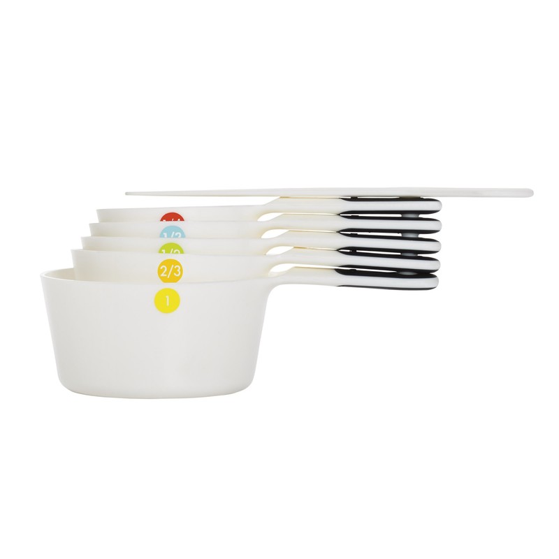 OXO Good Grips 6-Piece Plastic Measuring Cups- White