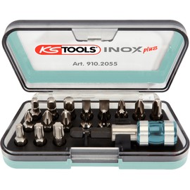 KS Tools 910.2055 1/4" STAINLESS STEEL bit set, 18 pcs