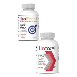 Uroxel + Uroprost Apoyo Próstata Suplemento Accion Rápida Sabor Sin Sabor