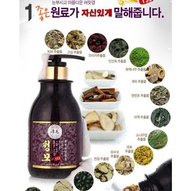 (청모153)천연한방샴푸ㆍ탈모샴푸ㆍ떡진머리ㆍ힘없는모발 Natural Herbal Shampoo for Hair Loss and Weak Hair