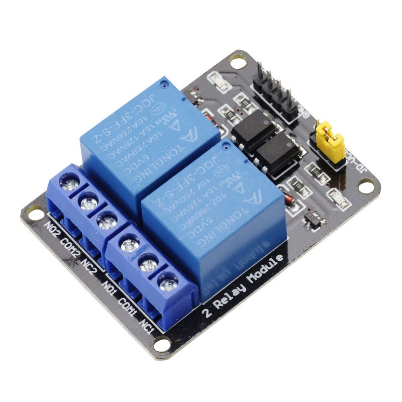 VKLSVAN 2pcs 5V 2 Channel Relay Module Relay for Arduino