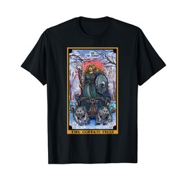 The Goddess Freyja The Chariot Tarot Card Norse Pagan Witch T-Shirt