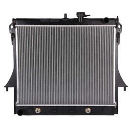 2855 Radiator and 8MM-10MM 30MM-50MM Hose Clamp - Compatible with 2009 2010 2011 2012 for chevy Colorado 2009-2012 for GMC Canyon 2006-2010 for Hummer H3 Aluminum Radiators replace 2855