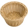 Saleen Basket Round Ø18,5x10 cm in Light Beige, Polypropylene, 18.5