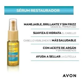 Tratamiento Sérum Restaurador Cabello Con Argán Advance Avon