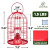 Kingsyard Caged Bird Feeder for Outdoor Hanging - Upgraded Metal