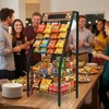 4 Tiers Snack Rack Display Stand - Chip Candy Organizer