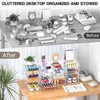 Acrylic Drawer Organizers - 21 Drawers 4 Set - Clear
