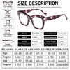 KoKoBin 3 Pack Reading Glasses for Women Oprah Style Cute