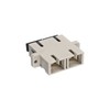 InLine 89992A LWL Kupplung, Duplex SC/SC, multimode, beige, Keramik-Hülse, zum