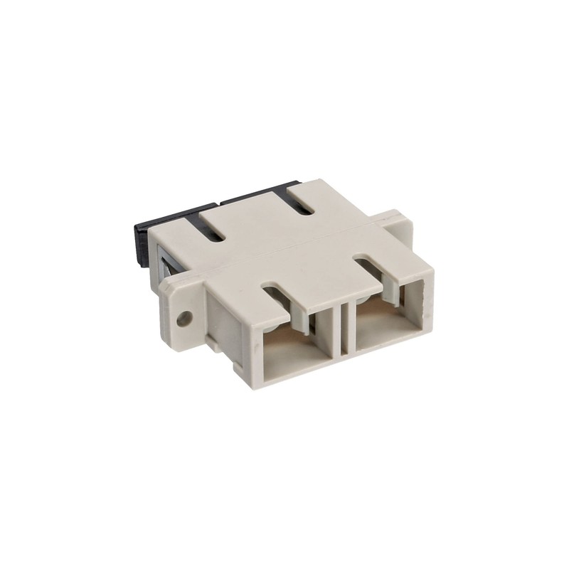 InLine 89992A LWL Kupplung, Duplex SC/SC, multimode, beige, Keramik-Hülse, zum