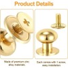 Nlinlin 30Pcs Gold 0.37 Inch Mini Gold Drawer Knobs, Round