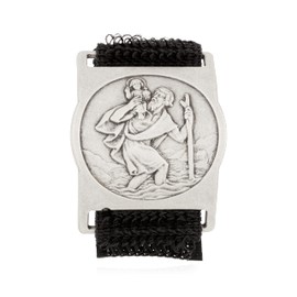 NKlaus Christoporus 11439 Motorbike Badge 2.9 cm Patron Saint of Drivers Velcro Holder Stretchy