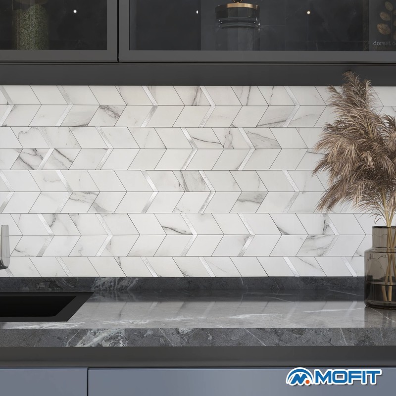 MOFIT Peel and Stick Backsplash for Kitchen,3D Wall Panel Peel