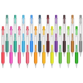 Colored Gel Pens,20 Ink Colors, 0.5mm Fine Point Colorful Gel Pens,Comfort Grip Quick Drying Pens for Journaling Writing Note Taking Calendar Coloring Art (20 Multicolor)