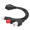 3 in 1 OBD Diagnostic Cable High Flexibility Plastic Plug