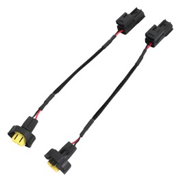 COBATANG 2pcs Headlight Wiring Harness Socket Adapter Connector Compatible with Nissan Altima Maxima Rogue Low Beam 2007-2014 HID Wiring to Halogen