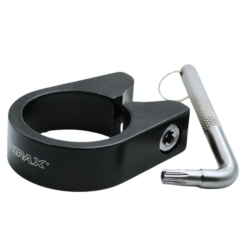 ONIPAX Bicycle Seat Clamp Protector Aluminum Alloy 31.8mm/34.9mm Black (Anti-Theft
