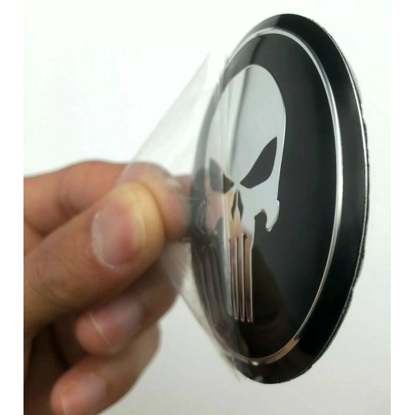 Riley Express 1x Punisher Decal Emblem (Dome Shape 65mm /