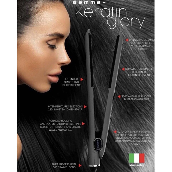 Recamier Keratin Glory Gamma professional hair straightener