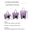 Expandable Carry Luggage Bag with Wheels Foldable Rolling Duffle Bag