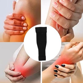 Mangas de Compresión para Brazos, Soporte Elástico para Linfedema, Cáncer de Pecho Posoperatorio, Alivio de la Hinchazón del Brazo (L)