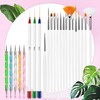 23pcs Professional Nail Art Brush Set for Acrylic French Nails,