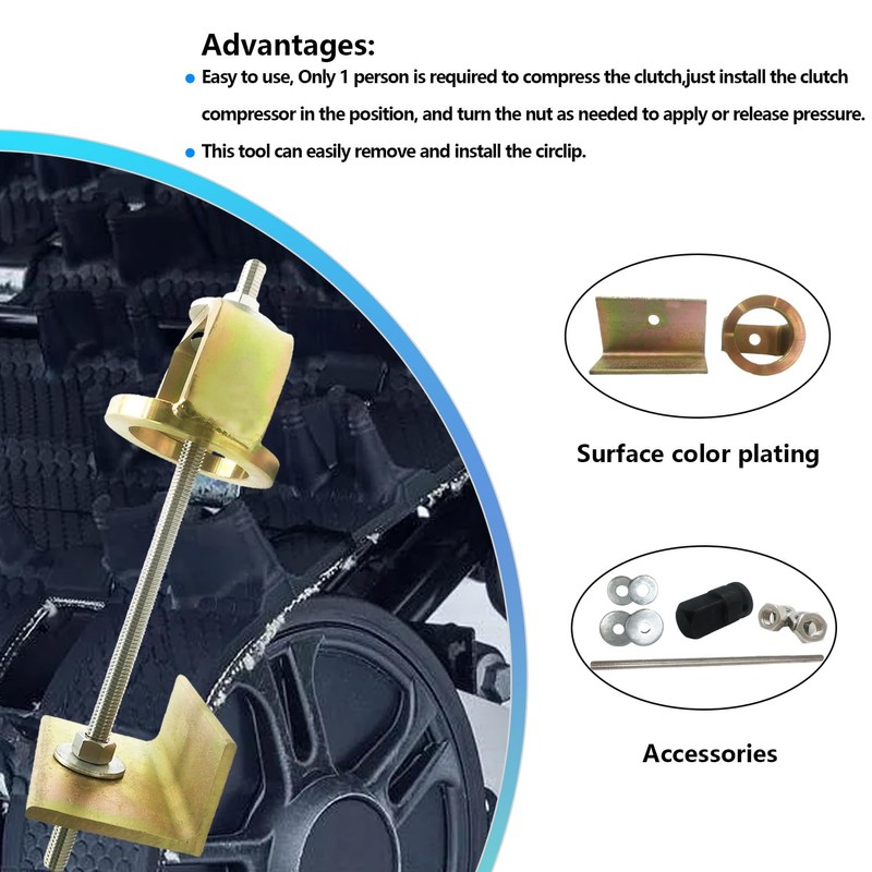 BIGLKNM ATV UTV Clutch Compression Tool for Yamaha Kymco Polaris