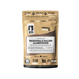 Bremer Gewürzhandel Smoke Salt Salish Alderwood, Smoke Salt from the USA, Delicious Food Salt with Smoke Flavour, 100 g