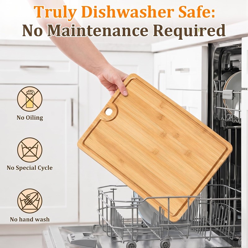 Non Toxic Bamboo Cutting Board for Kitchen: Healthy & Food