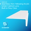 KASTLITE Linear Under Cabinet Light Cover Replacement | White Ribbed