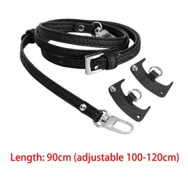 kowaku Adjustable Strap Without Punching Buckle Shoulder Bag Strap Strap for Mini Handbag Briefcase Purse Strap, StyleA Black