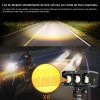 Par Faro Led Exploradoras Laser Lupa Estrobo Moto Auto 70w